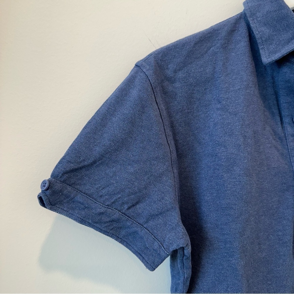Orlebar Brown Mens Short Sleeve Cotton Polo Shirt Teal Blue Medium Golf Casual - Picture 5 of 11